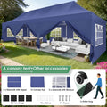 10x20Pop up Canopy Tent with 6 sidewalls Commercial Heavy Duty Canopy UPF 50+ All Weather Waterproof Outdoor Wedding Party Tents