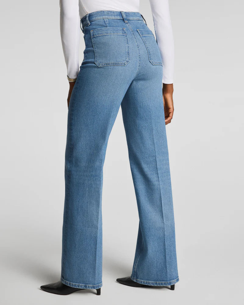 Easy Flare Jeans with Patch Pockets