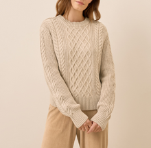 Load image into Gallery viewer, Organic Luxe Knit Cable Crew Sweater